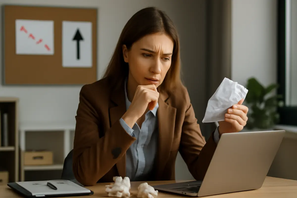 Hai paura di fallire nel lavoro? La reazione che aiuta a trasformare gli errori in occasioni