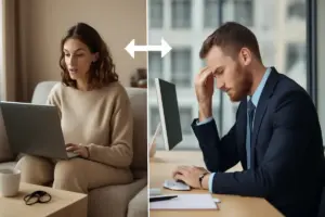 Lavoro agile o in presenza? pro e contro per la tua salute e il tuo benessere mentale