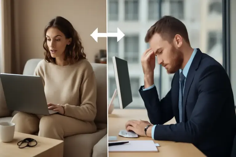 Lavoro agile o in presenza? pro e contro per la tua salute e il tuo benessere mentale